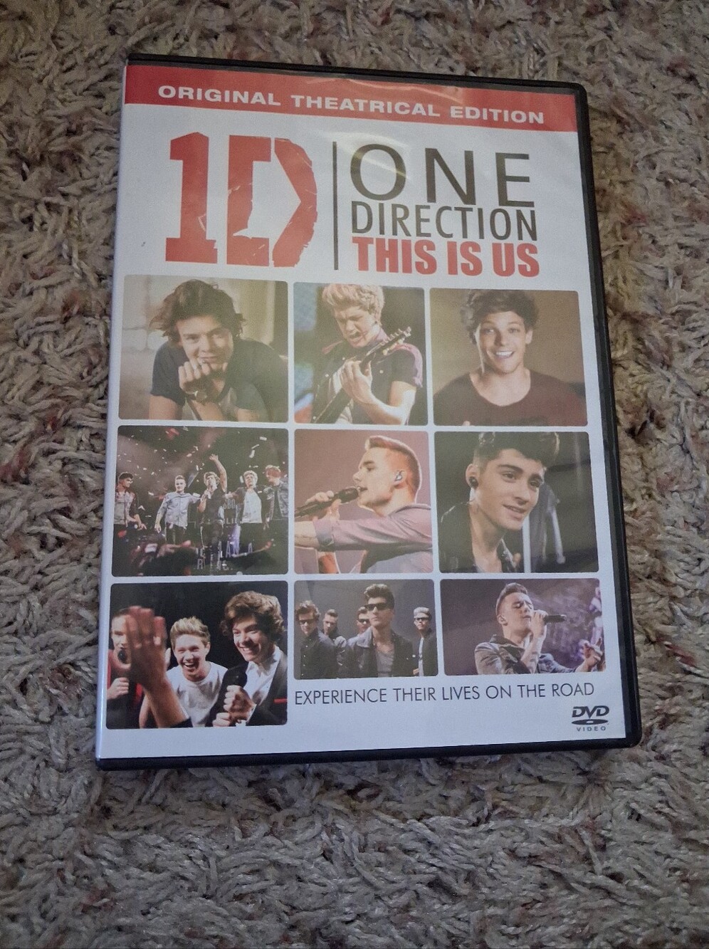 One Direction "This Is Us" DVD - White and Red Cover